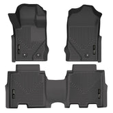 Husky Liners4 Door Weatherbeater Front & 2nd Seat Floor Liners - 2021+ Ford Bronco - Black - HSL95301