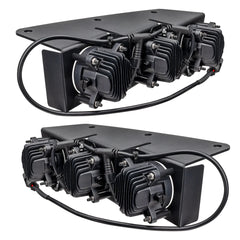 Oracle Triple LED Fog Light Kit For Steel - White -2021+ Ford Bronco Bumper- 5890-001