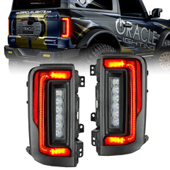 Oracle Flush Style LED Taillights - Tinted -2021+ Ford Bronco- 5892-504-T
