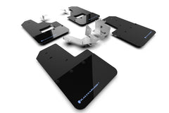 Rally Armor Blk Mud Flap w/Area Blue Logo - 2021+ Ford Bronco - RALMF85-RB-PL-ABL