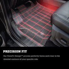 Husky Liners X-act Contour Front & 2nd Seat Floor Liners (Black) -2021+ Ford Bronco Sport- HSL51891