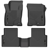 Husky Liners WeatherBeater Front & 2nd Seat Floor Liners (Black) -2021+ Ford Bronco Sport - HSL95341