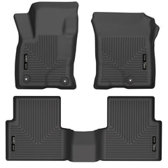 Husky Liners WeatherBeater Front & 2nd Seat Floor Liners (Black) -2021+ Ford Bronco Sport - HSL95341