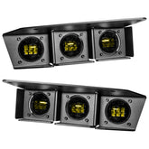 ORACLE Lighting - Yellow - Triple LED Fog Light Kit for Steel Bumper -2021+ Ford Bronco- 5890-006