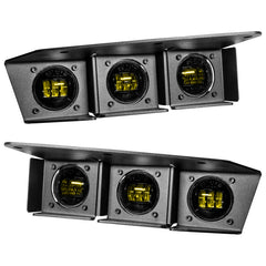 ORACLE Lighting - Yellow - Triple LED Fog Light Kit for Steel Bumper -2021+ Ford Bronco- 5890-006