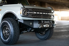 DV8 Offroad Front Bumper Winch Capable w/ Optional Bull Bar/Aux Light Opening -2021+ Ford Bronco - FBBR-01