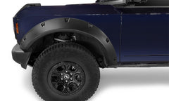 Bushwacker Pocket Style Flares 4pc - Black -2021+ Ford Bronco 4-Door - BUS20960-02