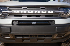 LED Light Kit | Bumper Mount | 20" Black Single Row | White DRL | Ford Bronco Sport (21-23)