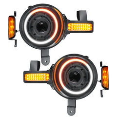 Oracle Oculus Bi - Amber/White Switchback LED Projector Headlights -2021+ Ford Bronc- 5886-023