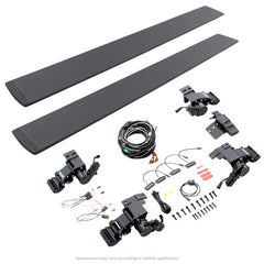 Go Rhino 4dr E-BOARD E1 Electric Running Board Kit (No Drill) -2021+ Ford Bronco- Tex. Blk - GOR20412974PC