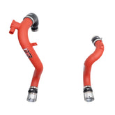 Injen L4-2.3L Turbo EcoBoost SES Intercooler Pipes Wrinkle Red - 2021+ Ford Bronco - INJSES9300ICPWR