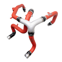 Injen EcoBoost SES Intercooler Pipes - Wrinkle Red - 2021+ Ford Bronco - INJSES9301ICPWR