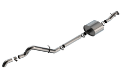 Borla 2DR/4DR T-304 Stainless Steel Cat-Back S-Type Exhaust - 2021+ Ford Bronco 2.7L - Brushed -BOR140902