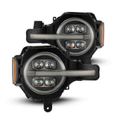 AlphaRex NOVA LED Projector Headlights Black - 2021+ Ford Bronco - ARX880260