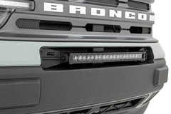 LED Light Kit | Bumper Mount | 20" Black Single Row | White DRL | Ford Bronco Sport (21-23)