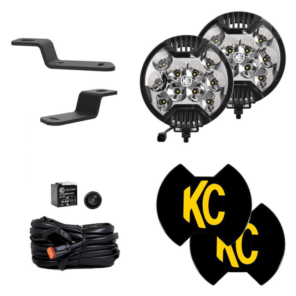 KC HiLiTES  SlimLite LED 2-Light System Ditch Light Kit -2021+ Ford Bronco- KCL97161