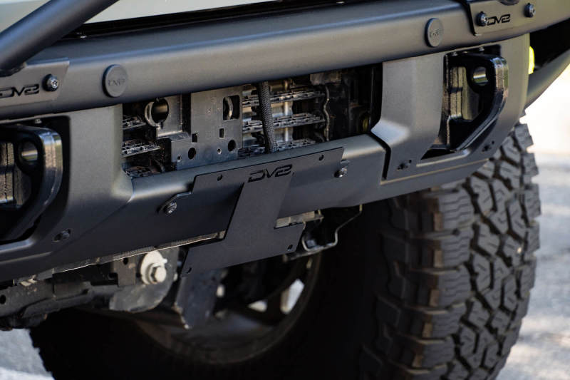 DV8 Offroad  Factory Front Bumper Licence Relocation Bracket -2021+ Ford Bronco- Front - LPBR-01