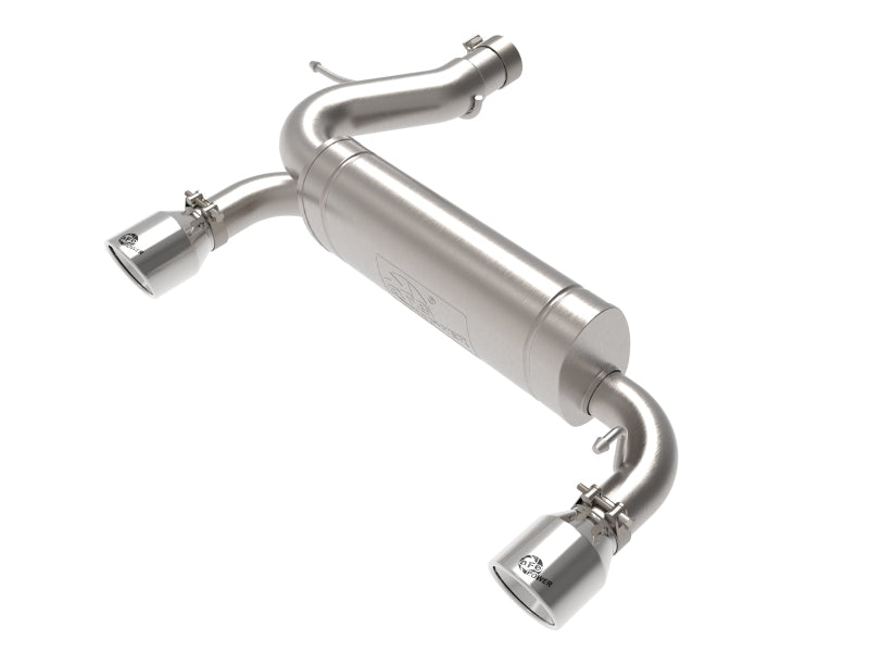 aFe Vulcan 3in 304 SS Axle-Back Exhaust 2021+ Ford Bronco L4-2.3L (t)/V6-2.7L (tt) w/ Polished Tips - AFE49-33137-P