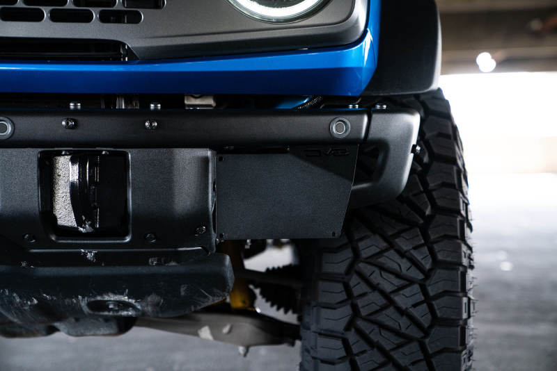 DV8 Offroad  Factory Front Bumper License Relocation Bracket -2021+ Ford Bronco- Side -LPBR-02