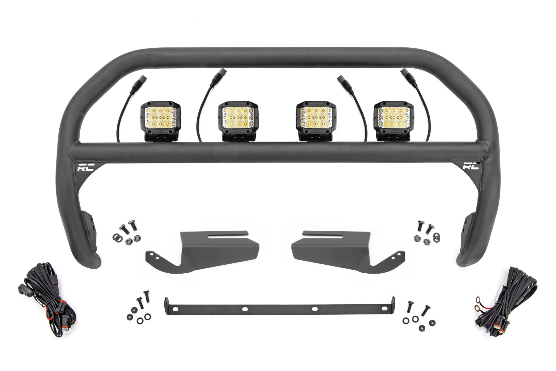 Nudge Bar | 3 Inch Wide Angle Led (x4) | Oe Modular Steel | Ford Bronco (21-23)