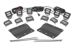 LED Light Kit | Fog Mount | Triple 2" Black Pair | Flood | Ford Bronco (21-23)