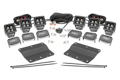 LED Light Kit | Fog Mount | Triple 2" Black Pair | White DRL | Ford Bronco (21-23)