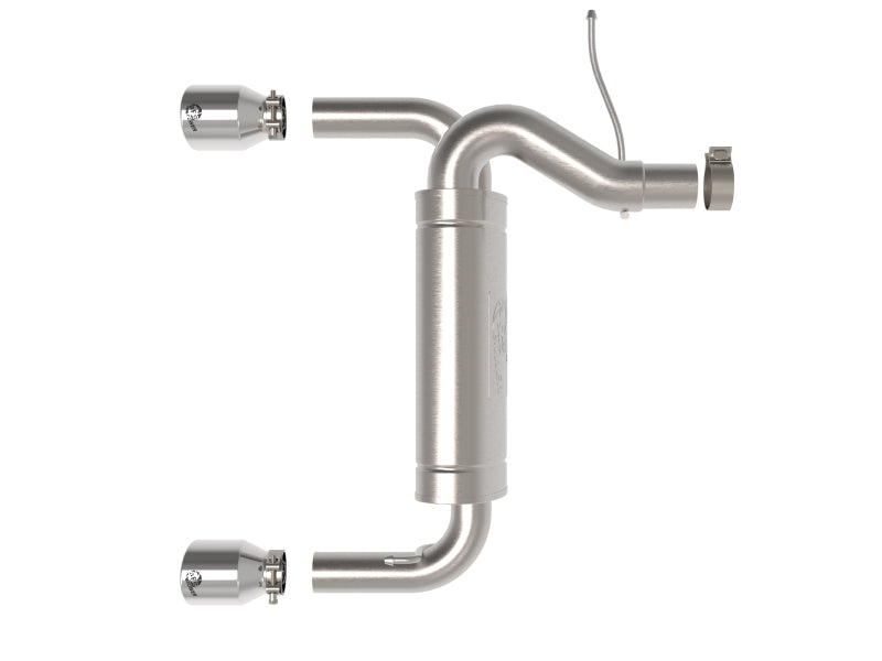 aFe Vulcan 3in 304 SS Axle-Back Exhaust 2021+ Ford Bronco L4-2.3L (t)/V6-2.7L (tt) w/ Polished Tips - AFE49-33137-P