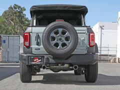 aFe Vulcan 3in 304 SS Axle-Back Exhaust 2021+ Ford Bronco L4-2.3L (t)/V6-2.7L (tt) w/ Polished Tips - AFE49-33137-P