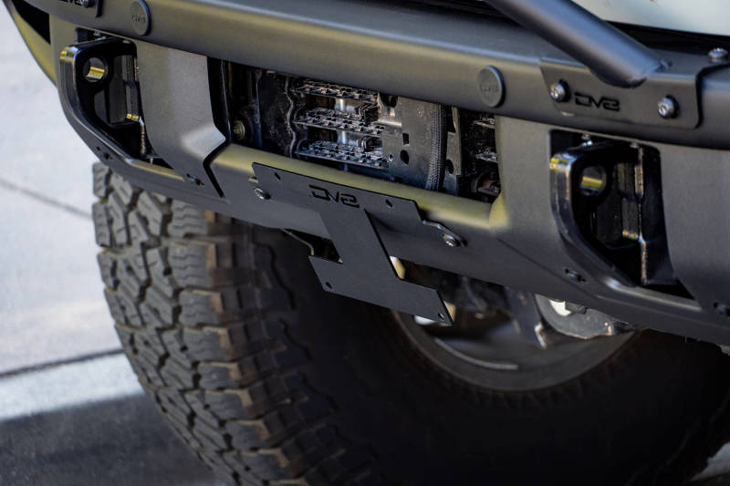 DV8 Offroad  Factory Front Bumper Licence Relocation Bracket -2021+ Ford Bronco- Front - LPBR-01