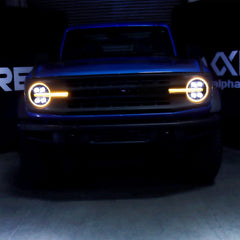 AlphaRex NOVA LED Projector Headlights Black - 2021+ Ford Bronco  - ARX880260