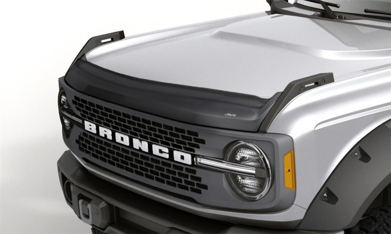 AVS 2021+ Ford Bronco 2/4Dr. Excl. Raptor Aeroskin II Textured Low Profile Hood Shield - Black