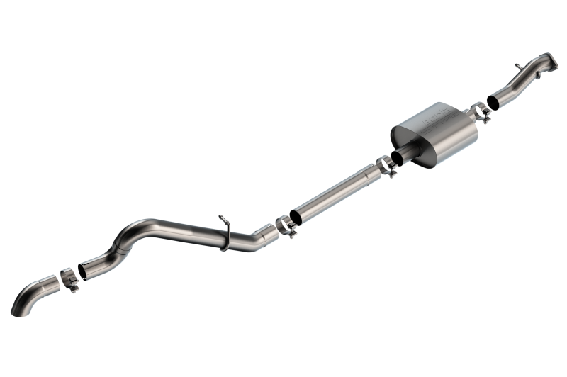 Borla 2DR/4DR T-304 Stainless Steel Cat-Back S-Type Exhaust -2021+ Ford Bronco 2.3L - Brushed - BOR140898