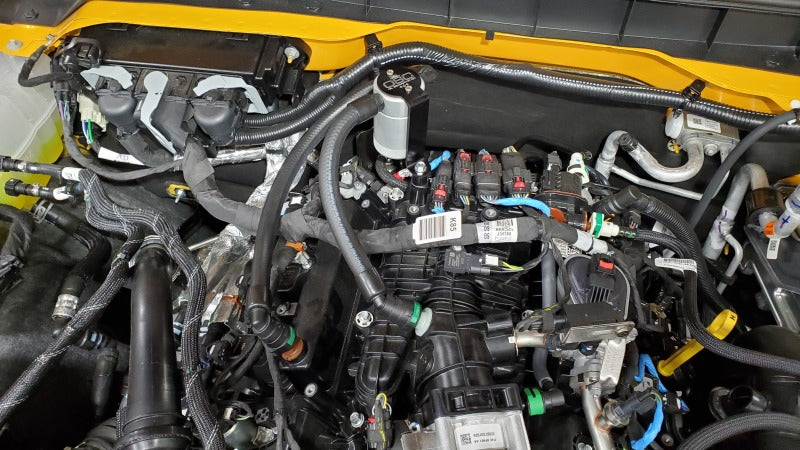 J&L 2021+ Ford Bronco Sport 2.7L 3.0 Oil Separator Passenger Side- Clear Anodized