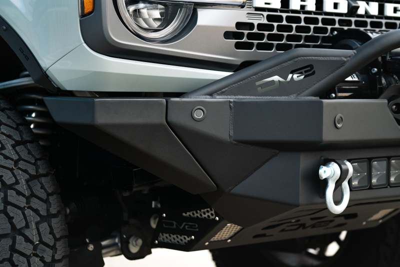 DV8 Offroad  Modular Front Bumper Winch Capable w/ Auxiliary Light Mounts -2021+ Ford Bronco- FBBR-02