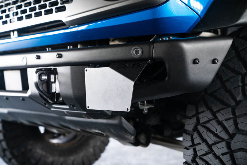 DV8 Offroad  Factory Front Bumper License Relocation Bracket -2021+ Ford Bronco- Side -LPBR-02