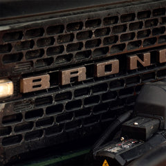 Ford Performance 2021+ Bronco Grille Lettering Overlay Kit - Bronze - FRPM-1447-BLBR