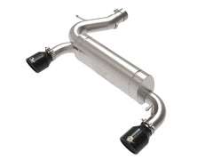 aFe Vulcan 3in 304 SS Axle-Back Exhaust - 2021+ Ford Bronco L4-2.3L (t)/V6-2.7L (tt) w/ Black Tips - AFE49-33137-B