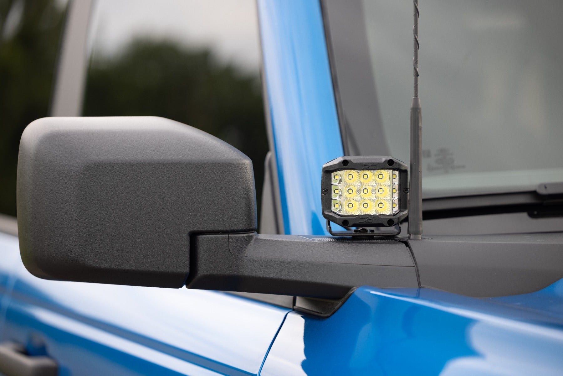 LED Light Kit | Ditch Mount | 2" Black Pair | Flood Pattern | Ford Bronco (21-23)