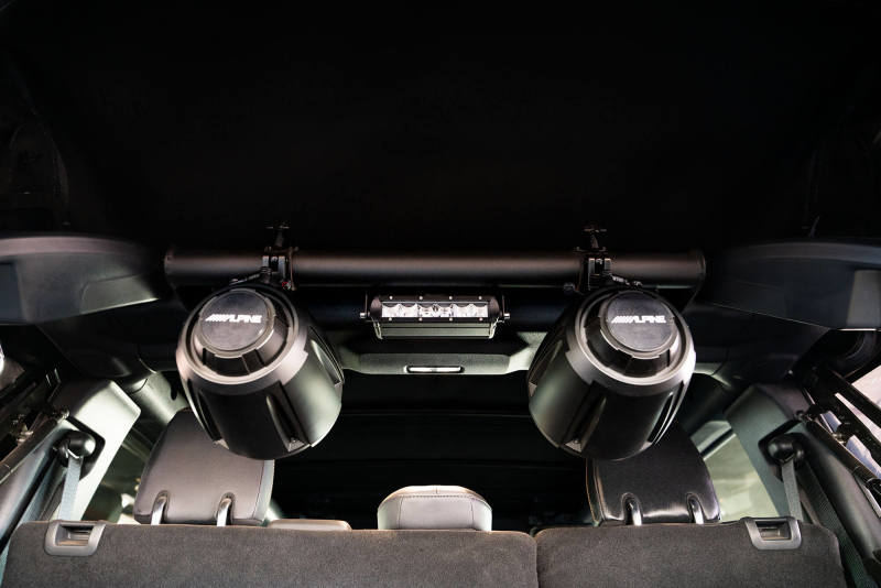 DV8 Offroad 2021+ Ford Bronco 4dr Rear Speaker & Light Mount Bar