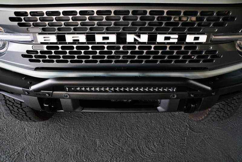 DV8 Offroad (Not For Factory Plastic Bumper) Factory Bumper Bull Bar -2021+ Ford Bronco - Black - LBBR-06