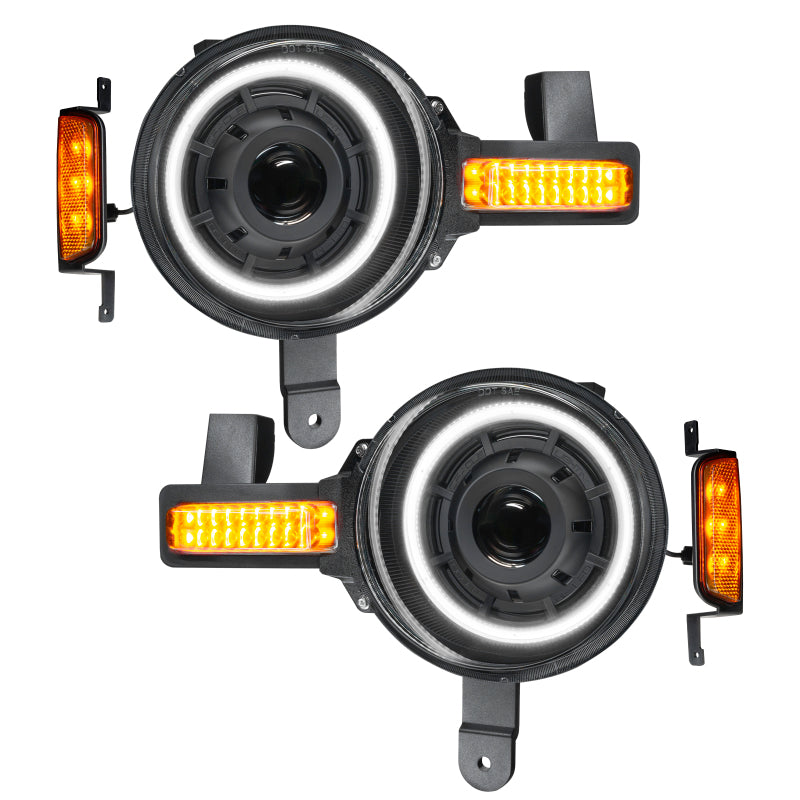 Oracle 2021+ Ford Bronco Oculus  Bi - Amber/White Switchback LED Projector Headlights