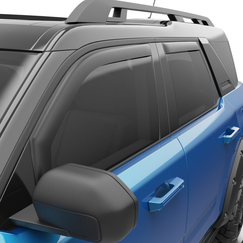 EGR 4 Door In-Channel Window Visors -21-22 Ford Bronco - Matte Black (573565) -EGR573565