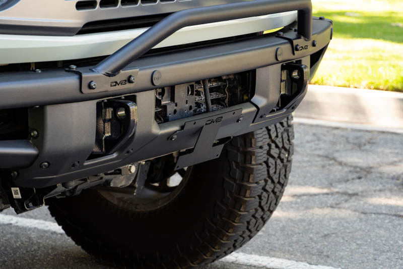 DV8 Offroad  Factory Front Bumper Licence Relocation Bracket -2021+ Ford Bronco- Front - LPBR-01