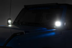 LED Light Kit | Ditch Mount | 2" Black Pair | White DRL | Ford Bronco (21-23)