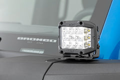 LED Light Kit | Ditch Mount | 2" Black Pair | White DRL | Ford Bronco (21-23)