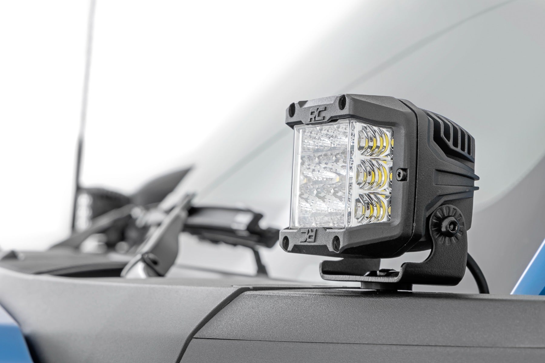 LED Light Kit | Ditch Mount | 2" Black Pair | Flood Pattern | Ford Bronco (21-23)